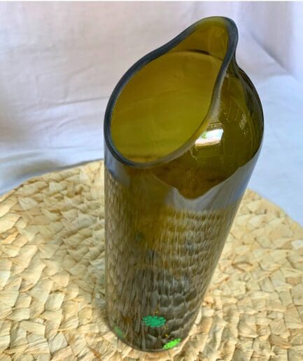 Green Caraffe with Various Green Shades Dots