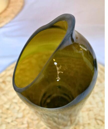 Green Caraffe with Various Green Shades Dots