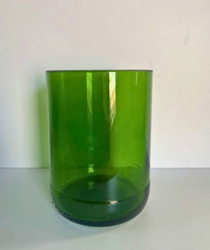 Short Plain Green Drinking Tumblers