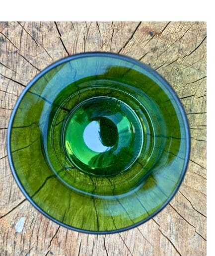 Short Plain Green Drinking Tumblers