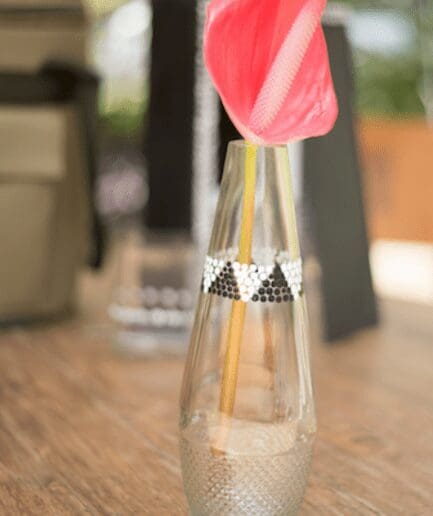 Clear Nederburg Glass Flower Vase