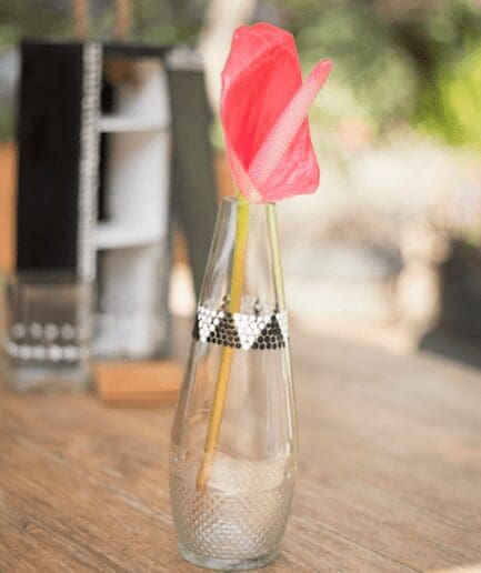 Clear Nederburg Glass Flower Vase