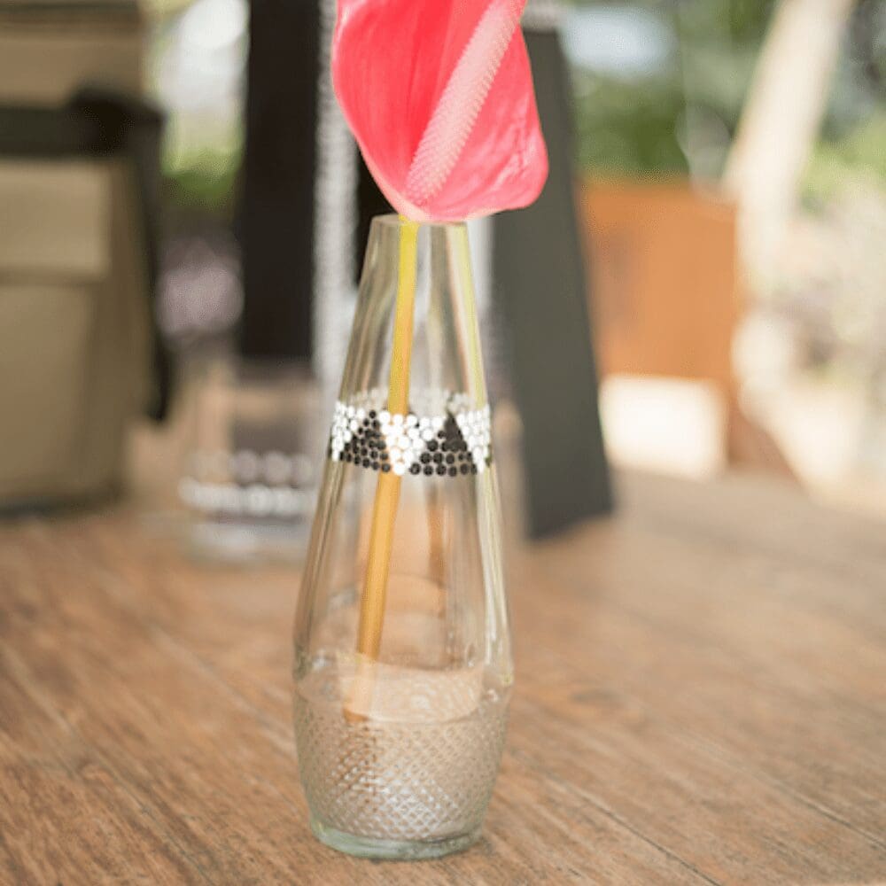 Clear Nederburg Glass Flower Vase