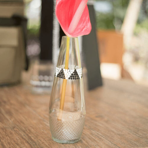Clear Nederburg Glass Flower Vase