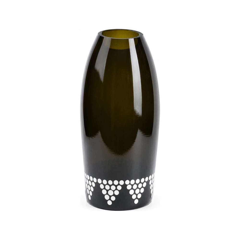 Amber and white Geo Flower Vase