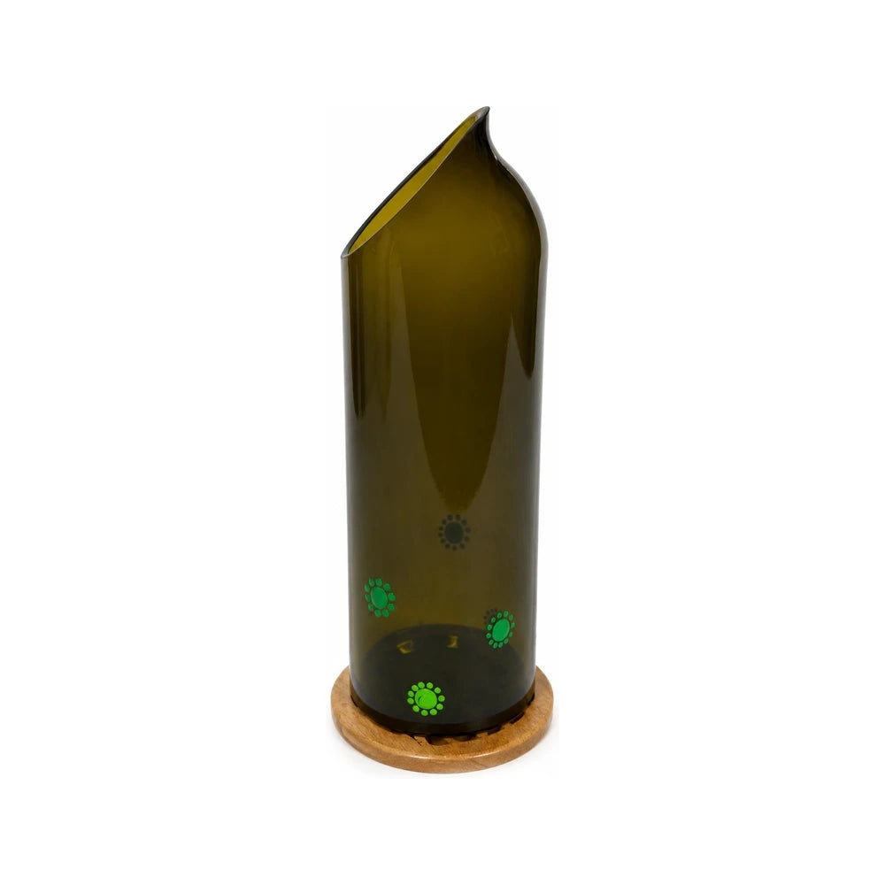 Green Caraffe with Various Green Shades Dots