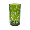 Green protea wine bottle glass