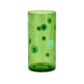 Green medium sized glass vase