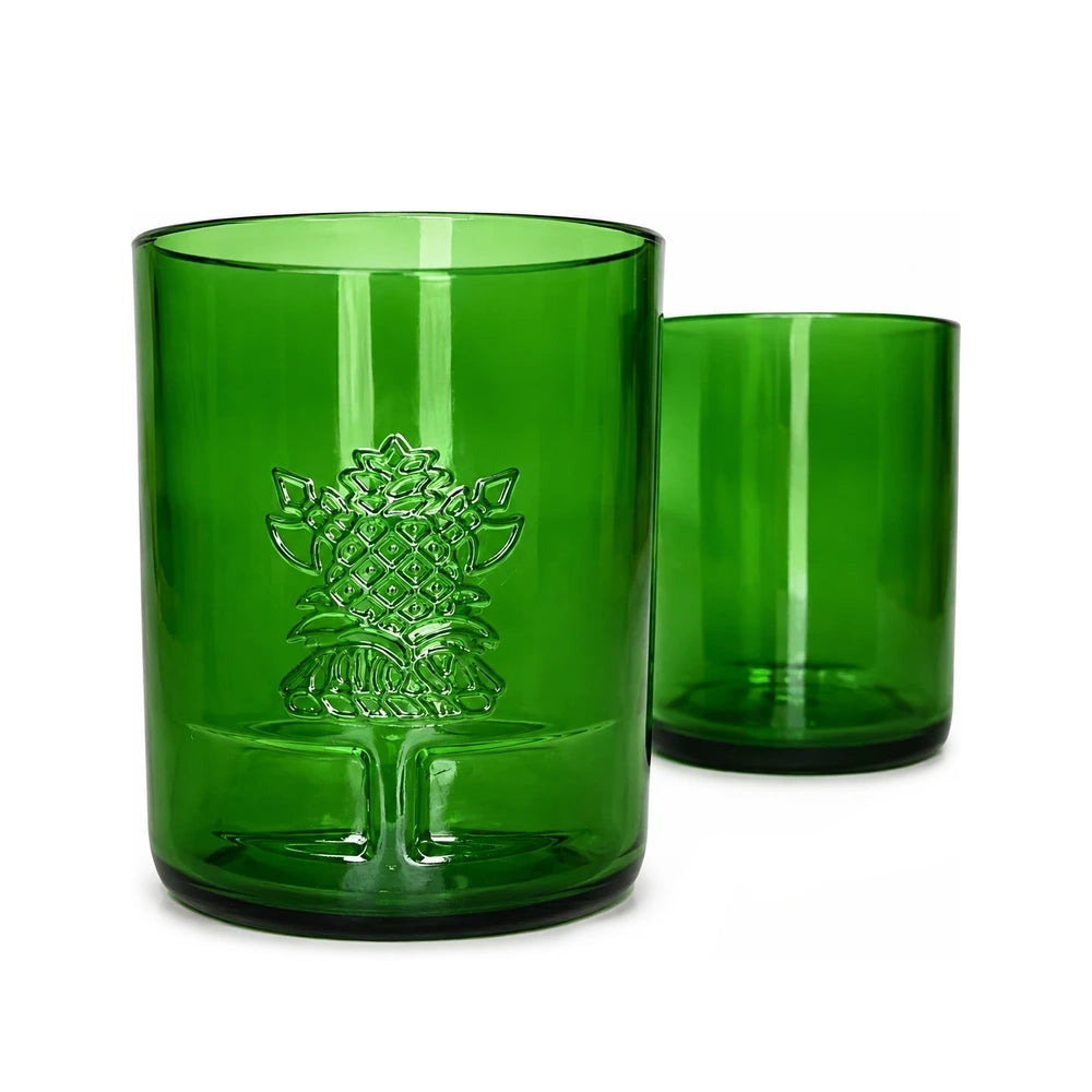 Green tanqueray gin tumblers