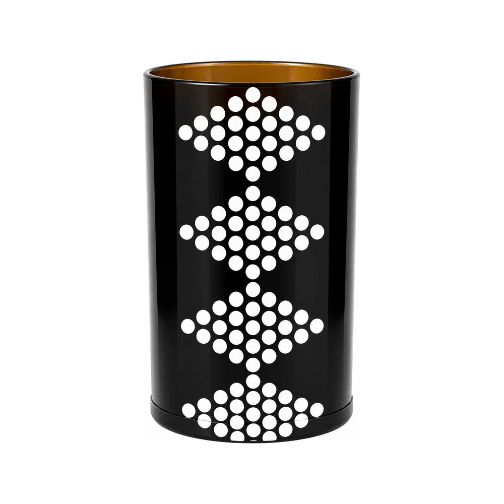 Hendricks Flower vase with white geo print