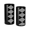 Hendricks gin black and white glass vase/holder set