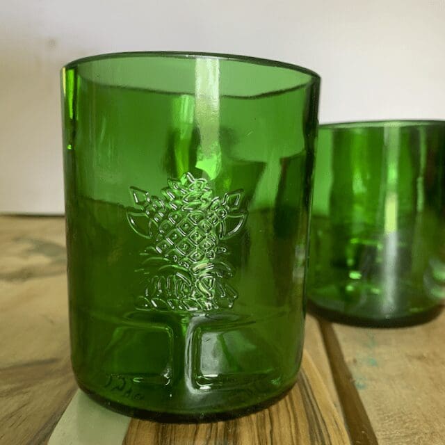 Green tanqueray gin tumblers
