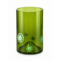 Short Green Water Tumbler With Multiple Green Dots