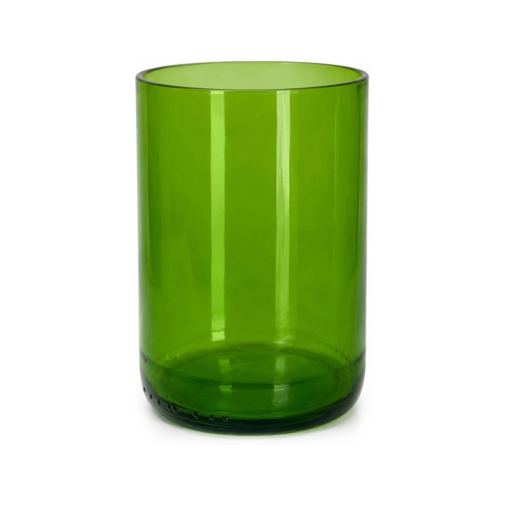 Short Plain Green Drinking Tumblers (12 in a set)