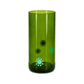 Tall Green Water Tumbler With Multiple Green Dots